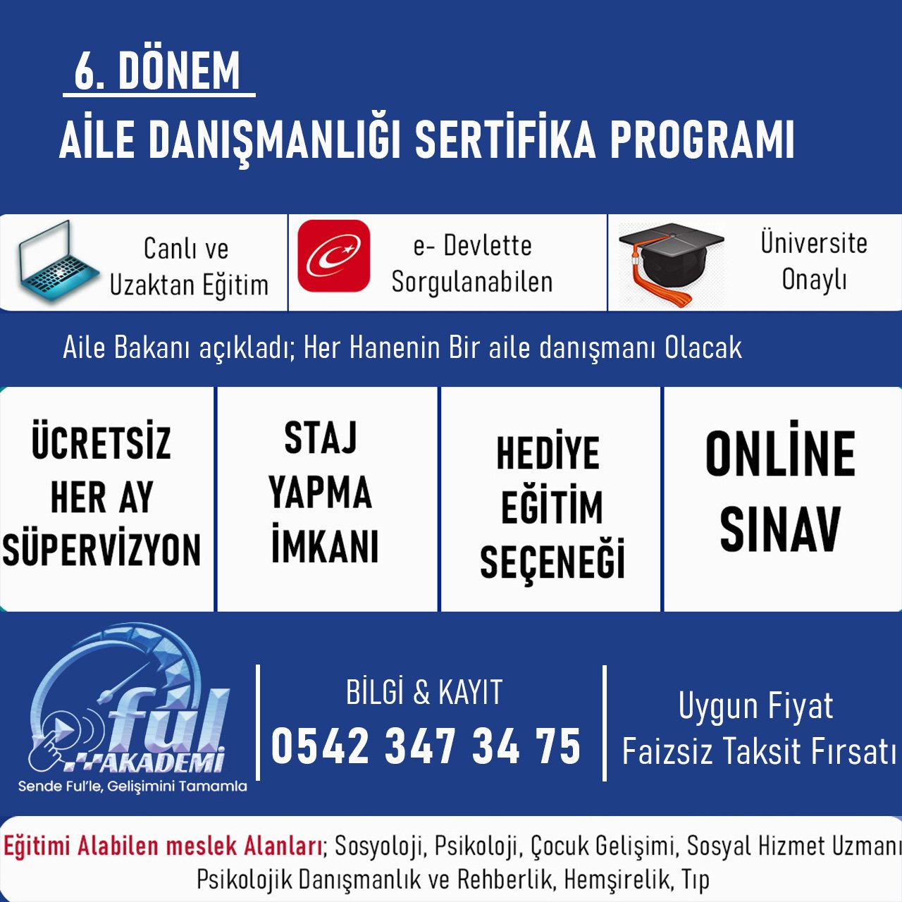 6. Dönem Aile Danışmanlığı Eğitimi